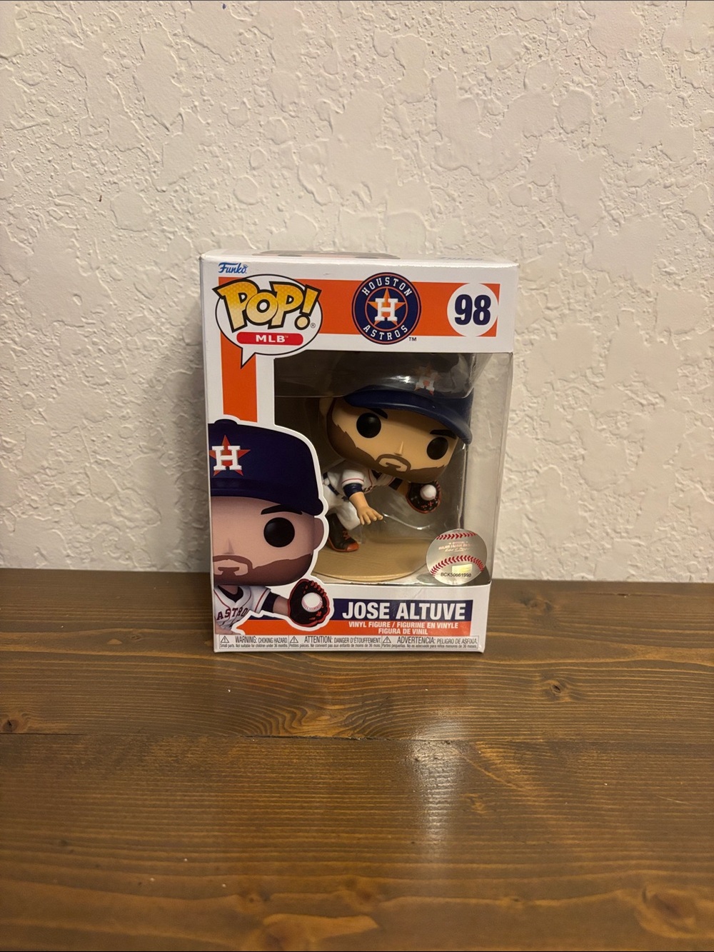 Funko Pop! Jose Altuve - White, Orange, Navy Houston Astros Figurine